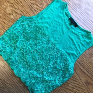 Lace crop top
